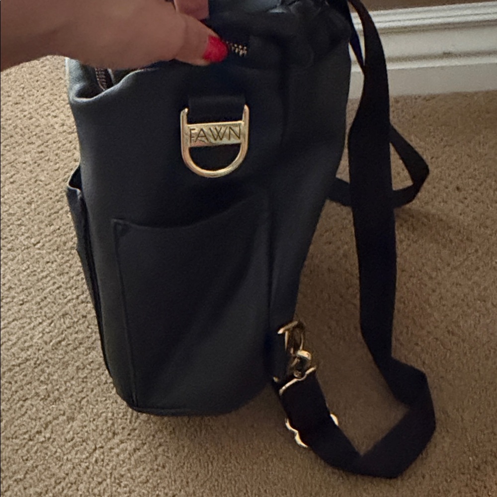 Fawn Design Black Backpack with Gold Accents - Picture 2 of 7